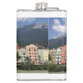 チロルのオーストリアのインスブルック市 フラスク (裏面)