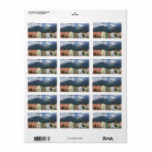 チロルのオーストリアのインスブルック市 ラベル (フルシート)