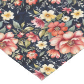 チロルフラワーブークオンネイビーフリース ショートテーブルランナー (コーナー)