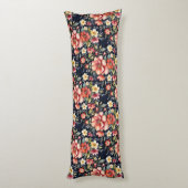 チロルフラワーブークオンネイビー抱き枕 ボディピロー (裏面 (縦))