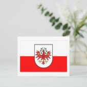 チロル国旗、オーストリア ポストカード (スタンド正面)