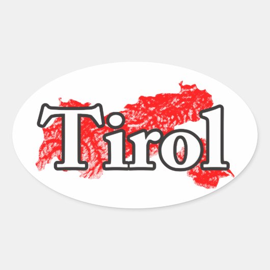 チロル 楕円形シール (正面)