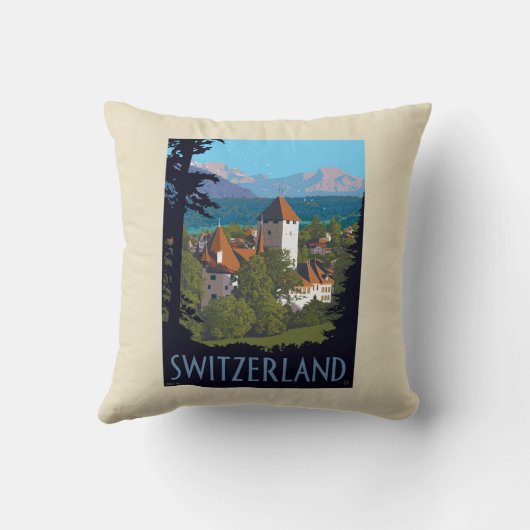 チロン城 | スイス クッション (裏面)