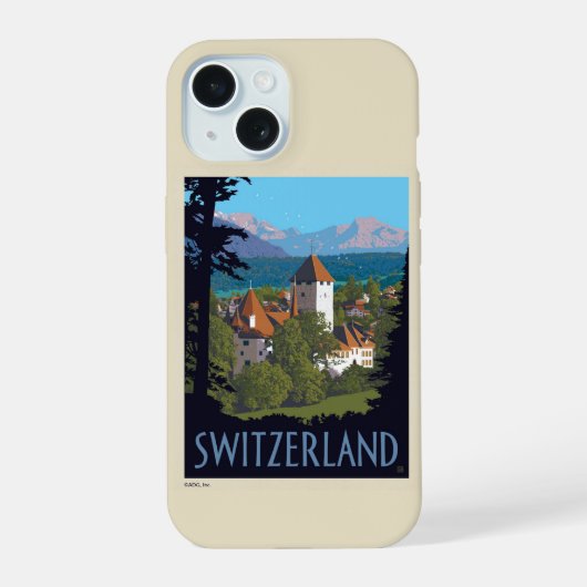チロン城 | スイス iPhone 15ケース (裏面)