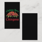 チローナペロチンゴナラテンアメリカ系女性クリーベビーブトバダス 名刺 (正面/裏面)