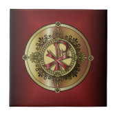 チロー・モノグラム~キリスト教のシンボルP&X タイル (正面)