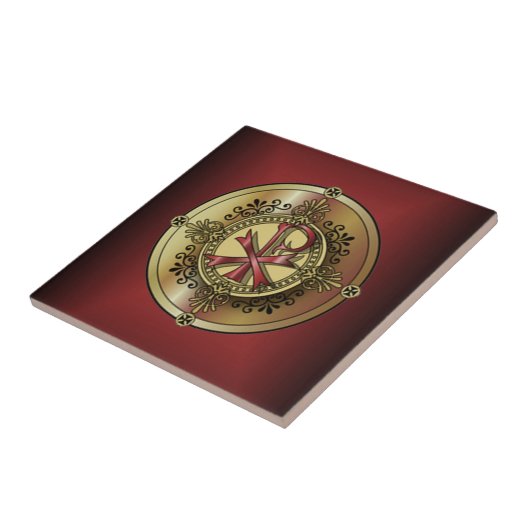 チロー・モノグラム~キリスト教のシンボルP&X タイル (側面)