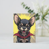 チワおもしろい熱狂するワ ポストカード (スタンド正面)