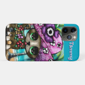 チワお洒落ホアドグヤシの木パーソナライズされた Case-Mate iPhoneケース (裏面(横))