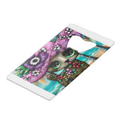 チワお洒落ホアドッグオンバケーションパームツリーズ クレジットカード栓抜き (裏面アングル)