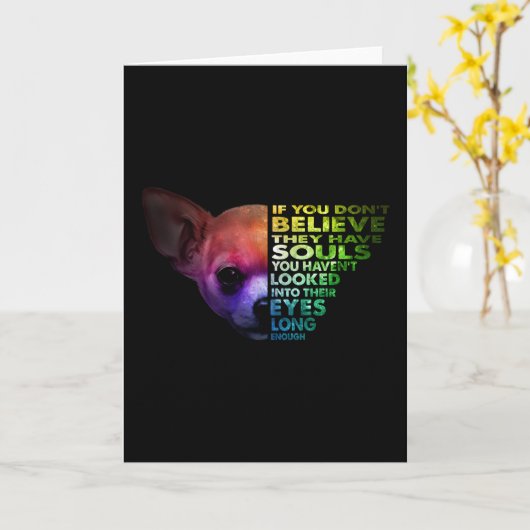 チワもしワお前信じは魂を持っていない カード (黄色い花)