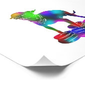 チワカラフルフアハンバ飛んでいるグ フォトプリント            (角)