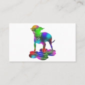 チワカラフルフアハンバ飛んでいるグ 名刺 (裏面)