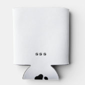 チワスタイリッシュワパーソナライズされた:ラインアートデコール 缶クーラー (裏面)