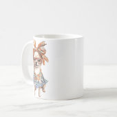 チワスタイリッシュワ犬の愛好家 コーヒーマグカップ (正面左)