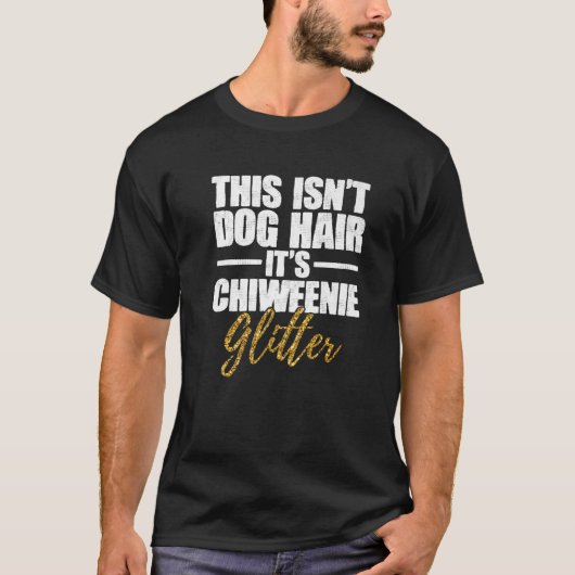 チワックスのスパンコール 犬好きさんに Tシャツ (正面)