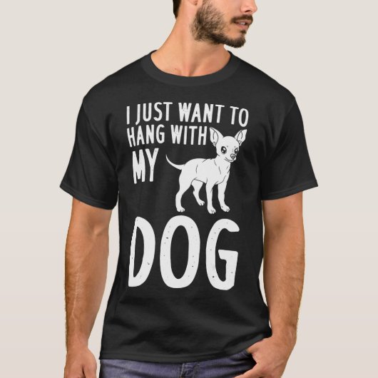 チワドッグパピズオーナー恋人_15 Tシャツ (正面)