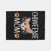 チワニーマムチワワカワカワカワ犬のオーナー恋人 フリースブランケット (正面(横))