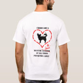 チワハスは愛されなければならない Tシャツ (裏面)