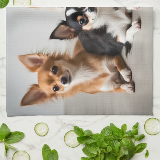 チワハス キッチンタオル (折り畳み)