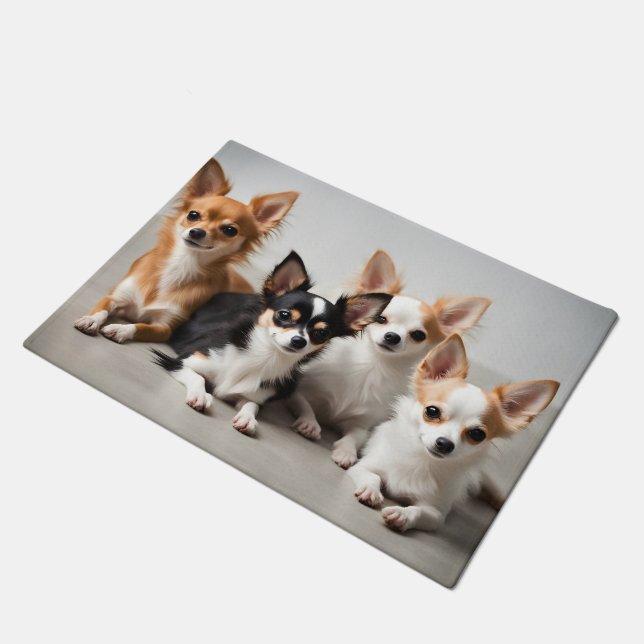 チワハス ドアマット (アングル)