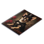 チワビクトリアンワヴィンテージポートレート ノートブック (左側)