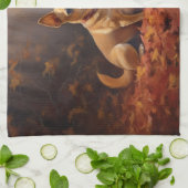 チワフアイン紅葉秋 キッチンタオル (折り畳み)