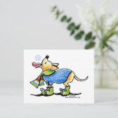 チワフアウィンタースノーフレーク ポストカード (スタンド正面)