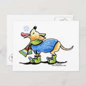 チワフアウィンタースノーフレーク ポストカード (正面/裏面)