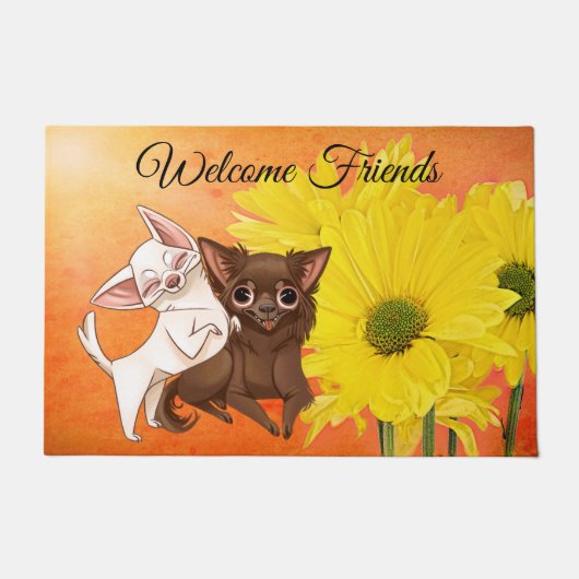 チワフアウェルカムマット ドアマット (正面)