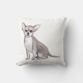 チワフアウォーターカラーアート絵画ズ クッション (正面)