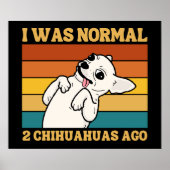 チワフアオーラバーギフト、おもしろいかわいいチワフア ポスター (正面)