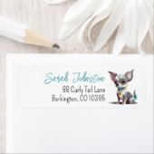 チワフアカワイトカラフルゥートカートンチー差出人住所 ラベル (インサイチュ)