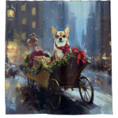 チワフアクリスマスフェスティバルシーズン シャワーカーテン (正面)