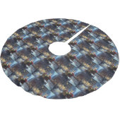 チワフアクリスマスフェスティバルシーズン ブラッシュドポリエステルツリースカート (アングル)