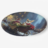 チワフアクリスマスフェスティバルシーズン ペーパープレート (アングル)