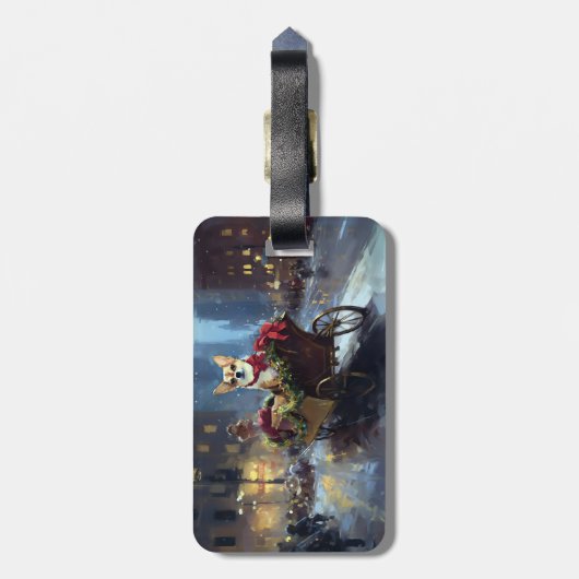 チワフアクリスマスフェスティバルシーズン ラゲッジタグ (裏面縦)