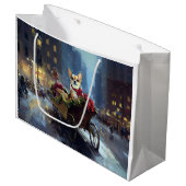 チワフアクリスマスフェスティバルシーズン ラージペーパーバッグ (正面アングル)