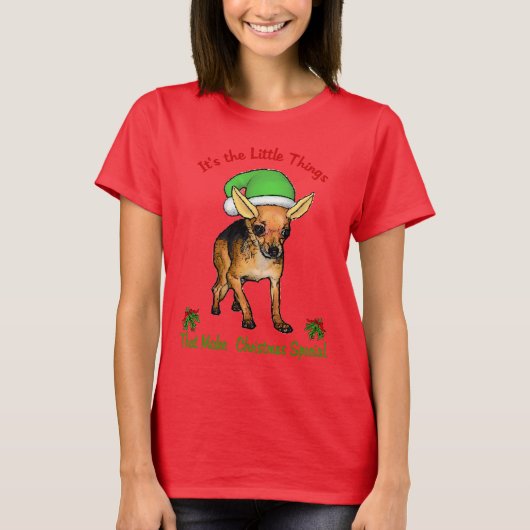 チワフアクリスマスメリー Tシャツ (正面)