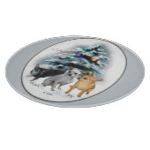 チワフアクリスマス カッティングボード (角)