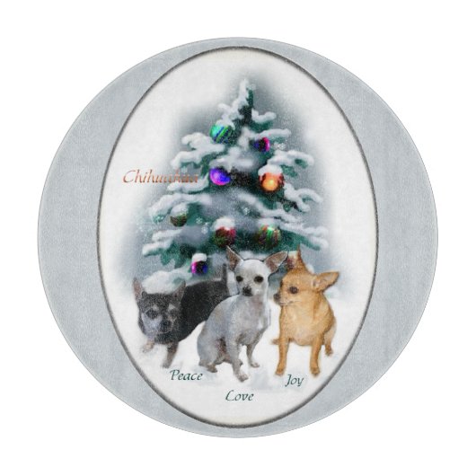 チワフアクリスマス カッティングボード (正面)