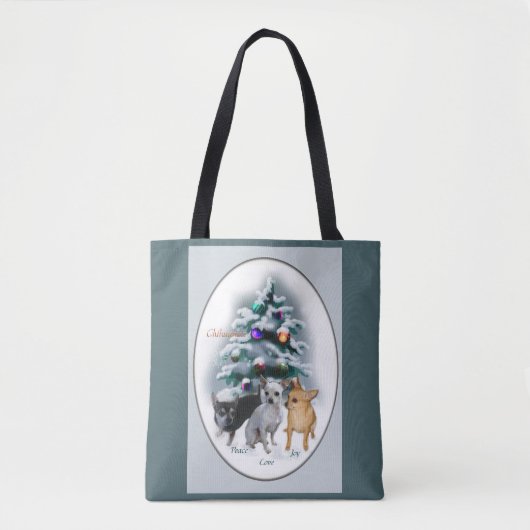 チワフアクリスマス トートバッグ (正面)