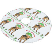 チワフアクリスマス ブラッシュドポリエステルツリースカート (アングル)