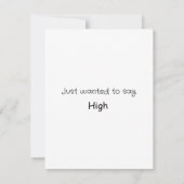 チワフアサンフラワージャストことわざハイグリーティングカード ノートカード (裏面)