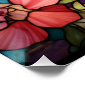 チワフアステンドグラス窓デザイン ポスター (コーナー)