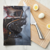 チワフアスノースイスレイクリスマスデコール キッチンタオル (四つ折り)