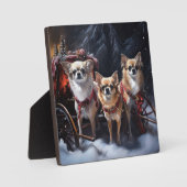 チワフアスノースイスレイクリスマスデコール フォトプラーク (正面)