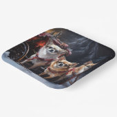 チワフアスノースイスレイクリスマスデコール ペーパープレート (傾斜あり)