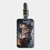 チワフアスノースイスレイクリスマスデコール ラゲッジタグ (正面縦)