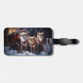 チワフアスノースイスレイクリスマスデコール ラゲッジタグ (裏面横)